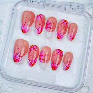 GAGUGAGU XR-112G Glossy Press-On Nails for Everyday Looks, Birthday Parties and Date Nights, S M L