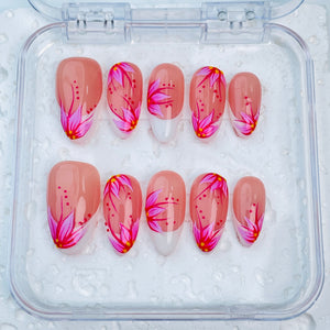 GAGUGAGU XR-112G Glossy Press-On Nails for Everyday Looks, Birthday Parties and Date Nights, S M L