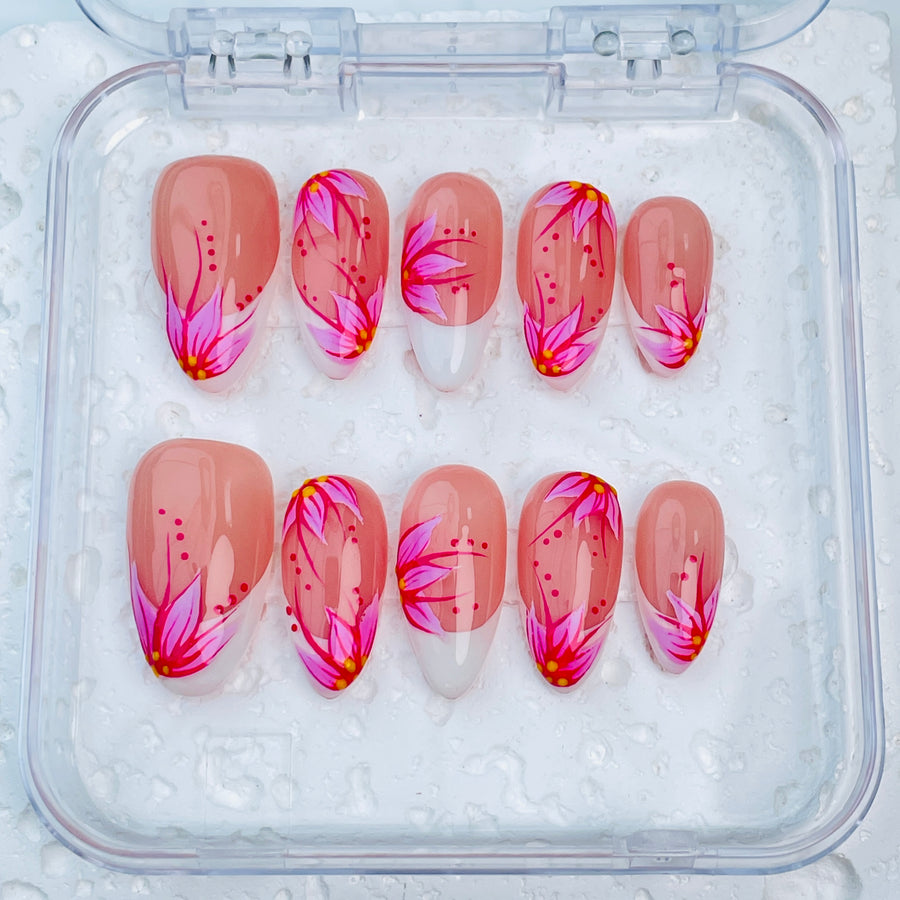 GAGUGAGU XR-112G Glossy Press-On Nails for Everyday Looks, Birthday Parties and Date Nights, S M L