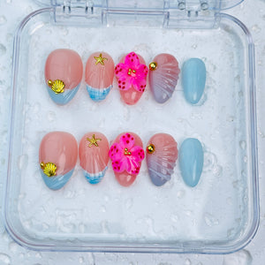 GAGUGAGU XR-104G Glossy Press-On Nails for Everyday Looks, Birthday Parties and Date Nights, S M L