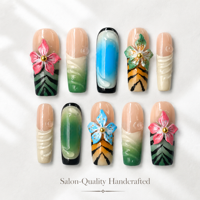 Medium Square Press On Nails - Fake nails