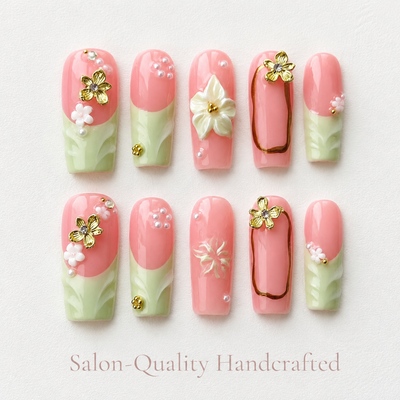 Medium Square Press On Nails - Press on nails -